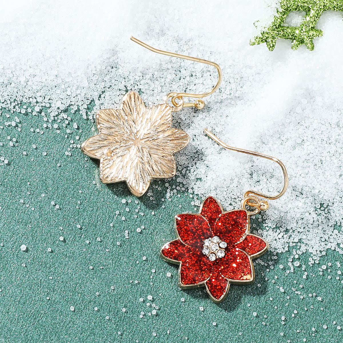 1 Pair Quantity 1 Pair Christmas Cute Christmas Hat Christmas Tree Santa Claus Plating Alloy Drop Earrings