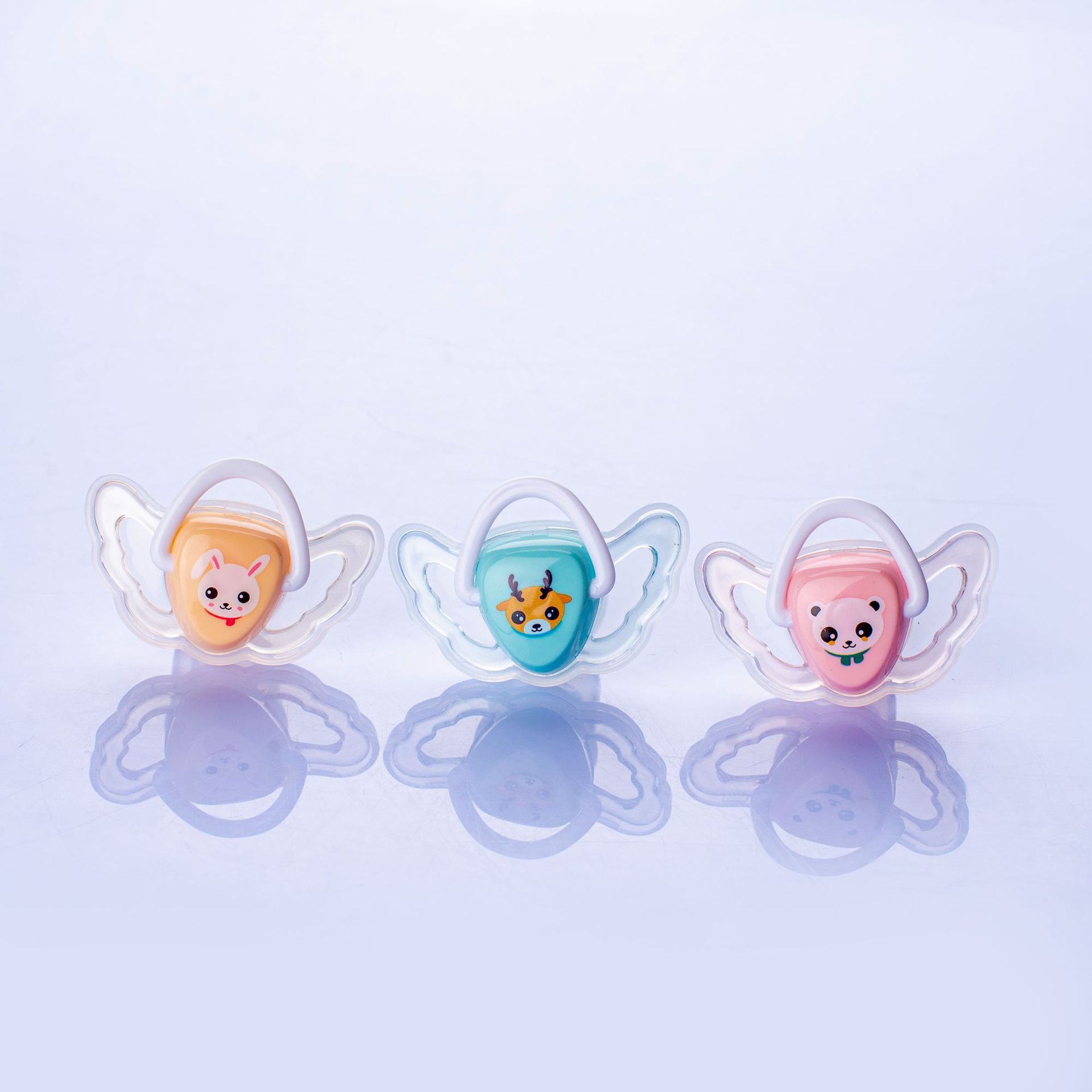 Baby newborn baby Angel pacifier super soft silicone pacifier simulation breast milk real feeling super soft sleep