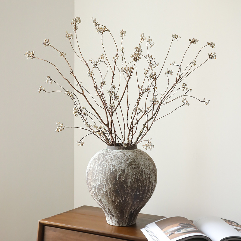 Wholesale of Black Sesame Fruit Dried Flower Bouquets, Decorative Ornaments, Natural Dried Small Fruit Branches, One-Piece Drop Shipping