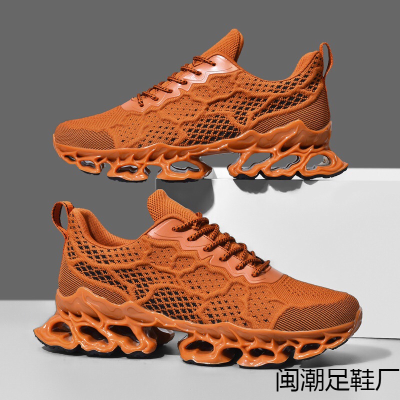 Men's shoes Torre shoes Men's Summer New Breathable Running shoes Fashion Thick Sole Flying Mesh