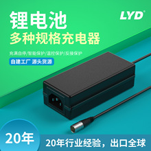 12.6V 21V25.2V29.4V储能充电器滑板旅行箱42V锂充电电池组充电器