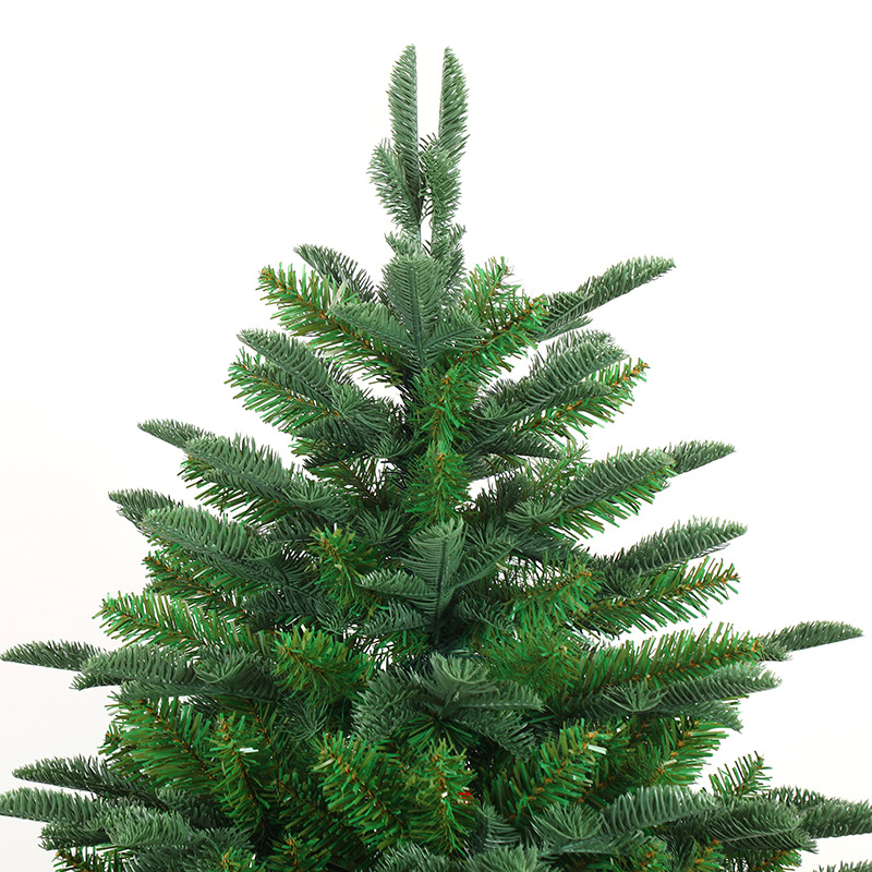 Árbol de Navidad artificial de pino PE de 1.8 metros para decoración de hoteles y centros comerciales transfronterizos, ideal para festividades.