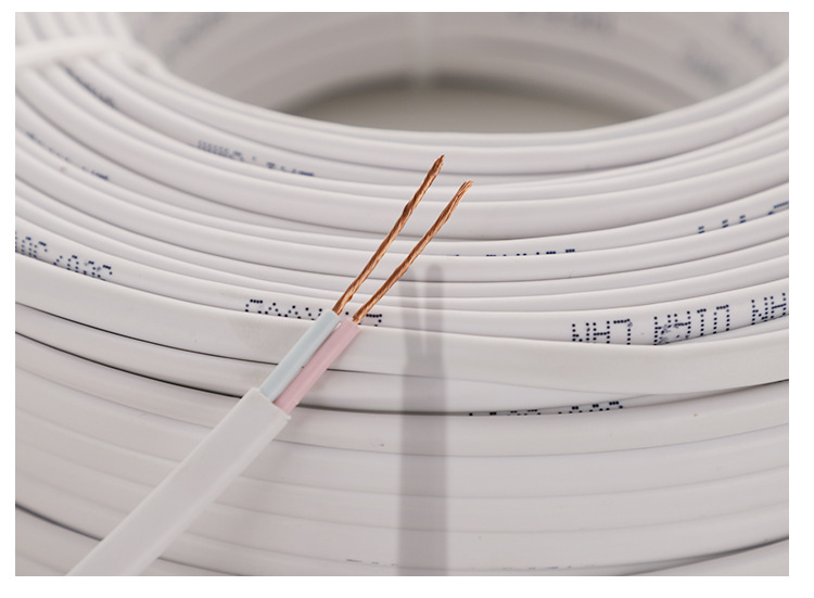 RVVB平行线白色护套线电缆线2芯0.5/075/1.5/2.5平方软芯电源线详情14