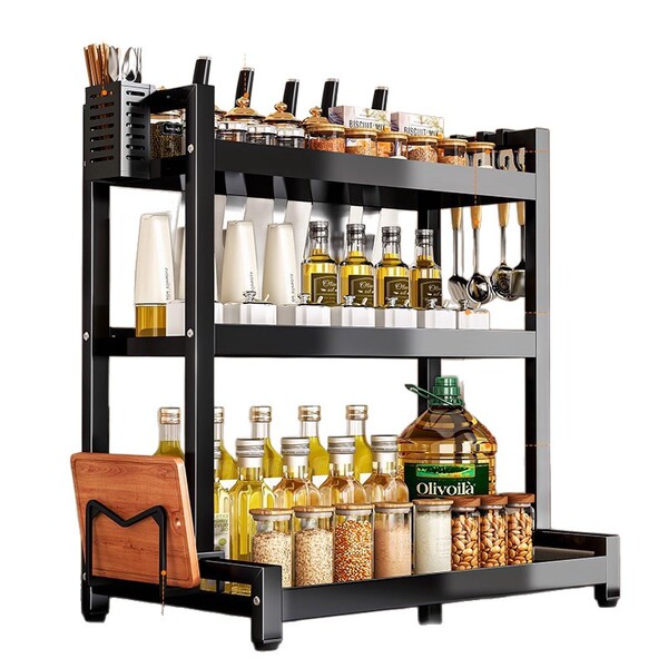 Kitchen Multifunctional Condiment Storage Rack Household Countertop ...