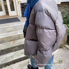 2025新款冬季羽绒服女御寒加厚简约时尚立领面包服短款保暖潮外套