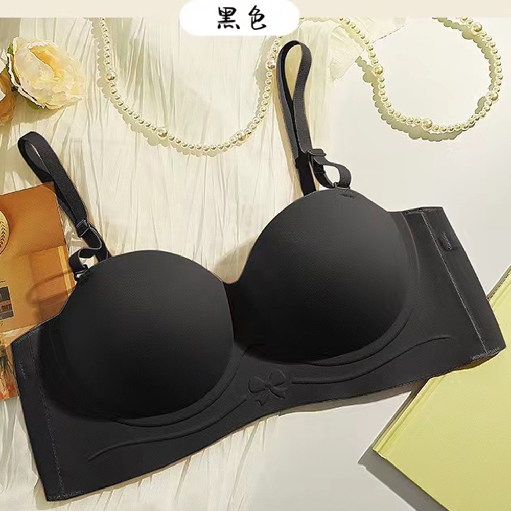 Salto de discoteca no puede caer ropa interior sin tirantes antideslizante pequeño pecho especial push up anti-sagging media taza sujetador sin costuras 2207