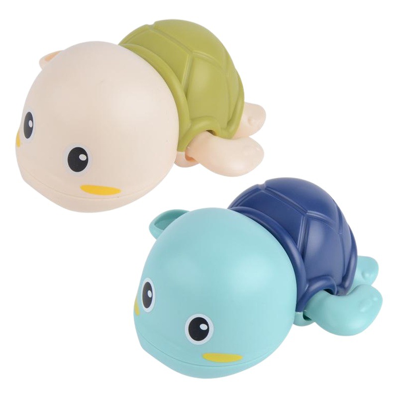 Agua al por mayor transfronteriza del baño del bebé que juega el juego fresco pequeña tortuga mecanismo de relojería sinuoso animal baño de agua jugando juguetes para niños