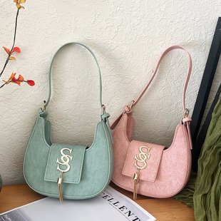 Korean Style Fashion Handbag Women Summer Casual New 2025 Underarm Trend Fashion Shoulder Bag Underarm Tassel