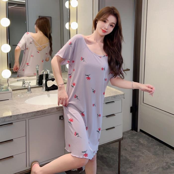 Fábrica directa de verano 2023 pijamas de mujer sexy red viento rojo de tamaño grande suelto lindo dulce ropa doméstica