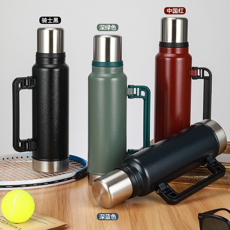 Botella térmica tipo Stanley, portátil para viajes y exteriores