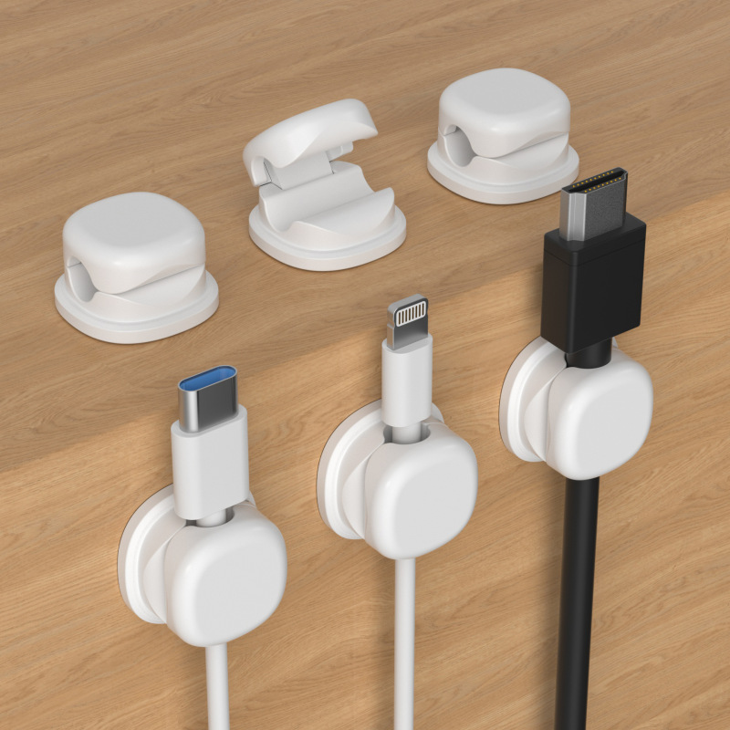 クロスボーダーデスクトップ理線器携帯電話充電線データ線固定整理収納電線クリップ固定器ハブ|undefined