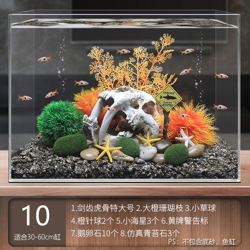 Juego completo de paisajismo de pecera, juego de decoración de rocalla de hierba acuática de simulación, juego de adorno de coral de arena de fondo de acuario