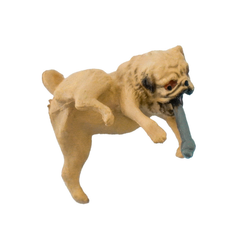 Adornos para acuarios, decoraciones redondas para bordes de acuarios, figuras de perros, 3 estilos, paisaje de ocio de estilo japonés, adecuado para acuarios redondos.