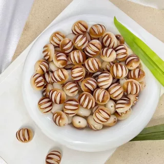 天然风化菩提手串雕刻小件面包DIY手链佛珠念珠文玩配饰配件批发