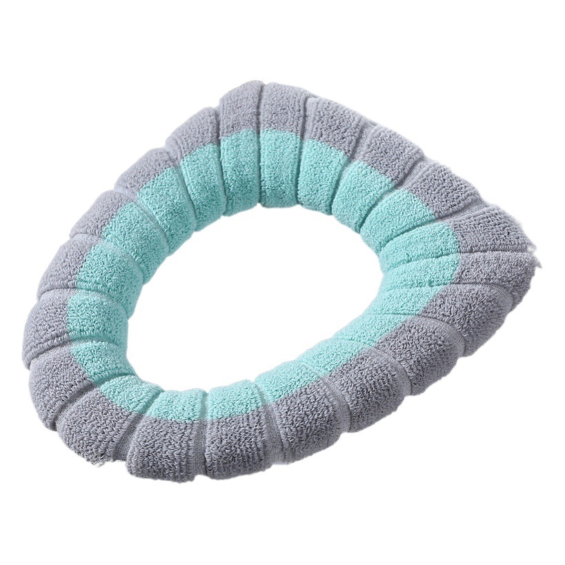 Espesado cálido asiento de inodoro cojín de invierno suave lavable universal Estilo nórdico inodoro cojín cubierta con mango
