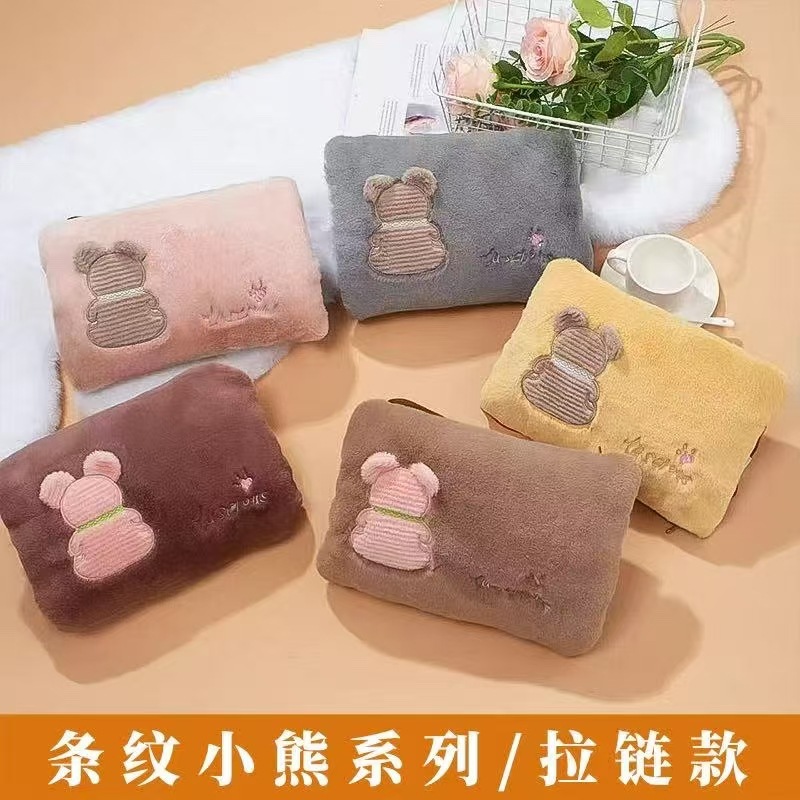 줄무늬 곰돌이 쿠션