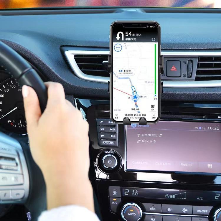 New car mobile phone bracket car navigation car air outlet fixed support gravity induction anti-shake