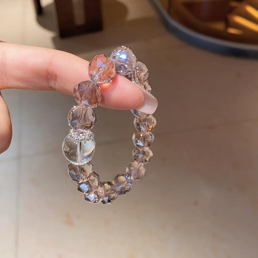 Pulsera de cuentas de cristal optimizada de ópalo natural 2025 nueva pulsera de todo fósforo de moda joyería de alta gama de nicho