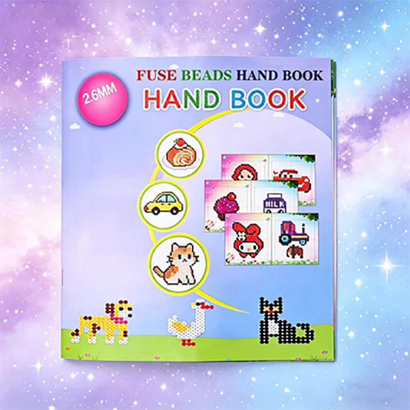 Puzzle Bead Patterns DIY Tutorial Pixel-Style Cartoon Designs 1:1 Beginner-Friendly Educational Puzzle Bead Pattern Book