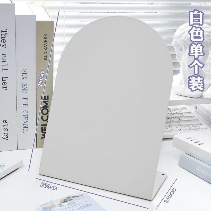 简约黑白磁吸板多功能提醒磁吸留言板家用桌面立式金属备忘录摆件|undefined