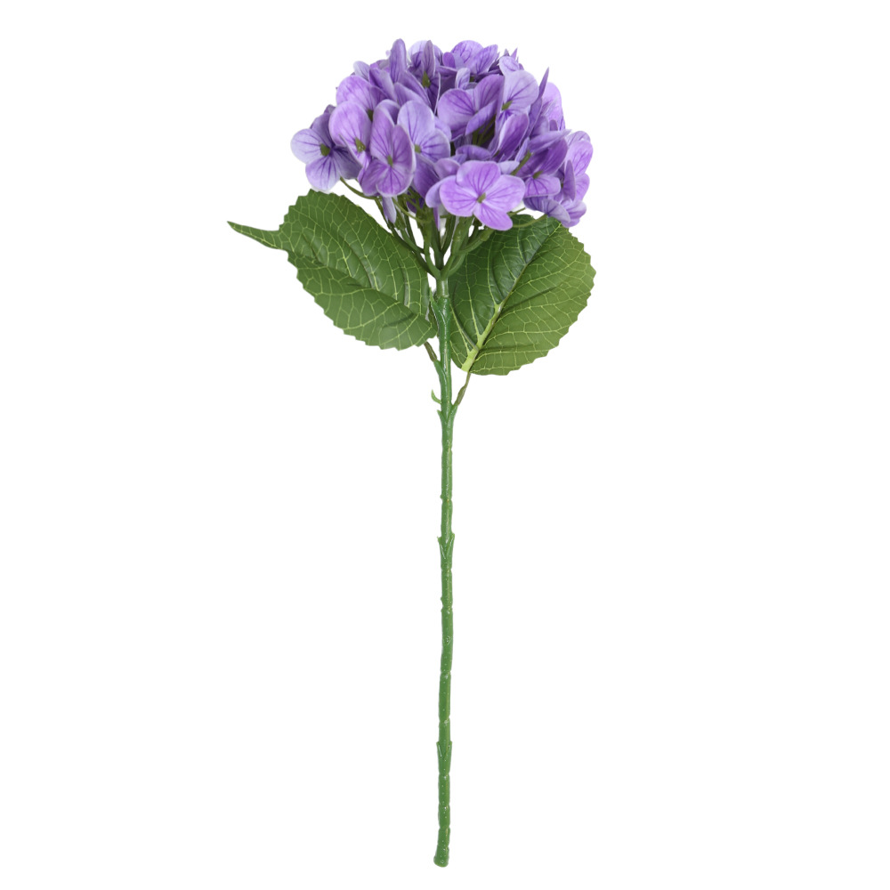 Sensación de la mano hortensias boda simulación flor rosa piruleta roja hortensias sala de bodas pared de flores hileras de flores flores flores falsas
