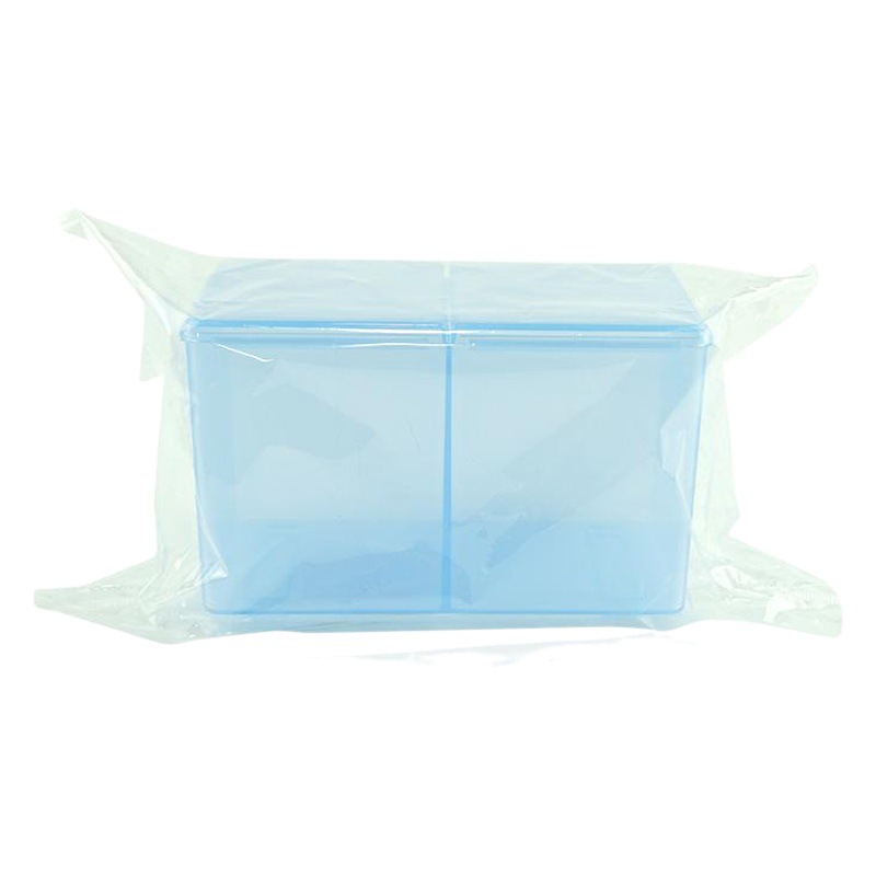 Nail Art Double-Compartment Cotton Box Beauty Makeup Cotton Manicure Towel Makeup Remover Cotton Pattern Embroidered Cotton Swab Storage Box Finishing Box