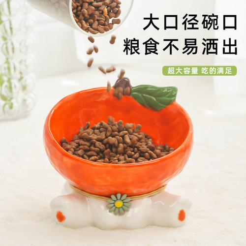 Fruit bowl for cats, direct sale from the manufacturer, cute ceramic cat basin, pet supplies, pet bowl, cat food bowl, dog bowl, cat bowl