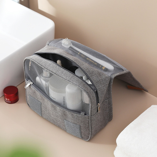 Korean Multifunctional Storage Bag, Women's Portable Vanity Bag, Dry and Wet Separation Toothbrush Bag, Travel Hook, Hygiene Kit Bag