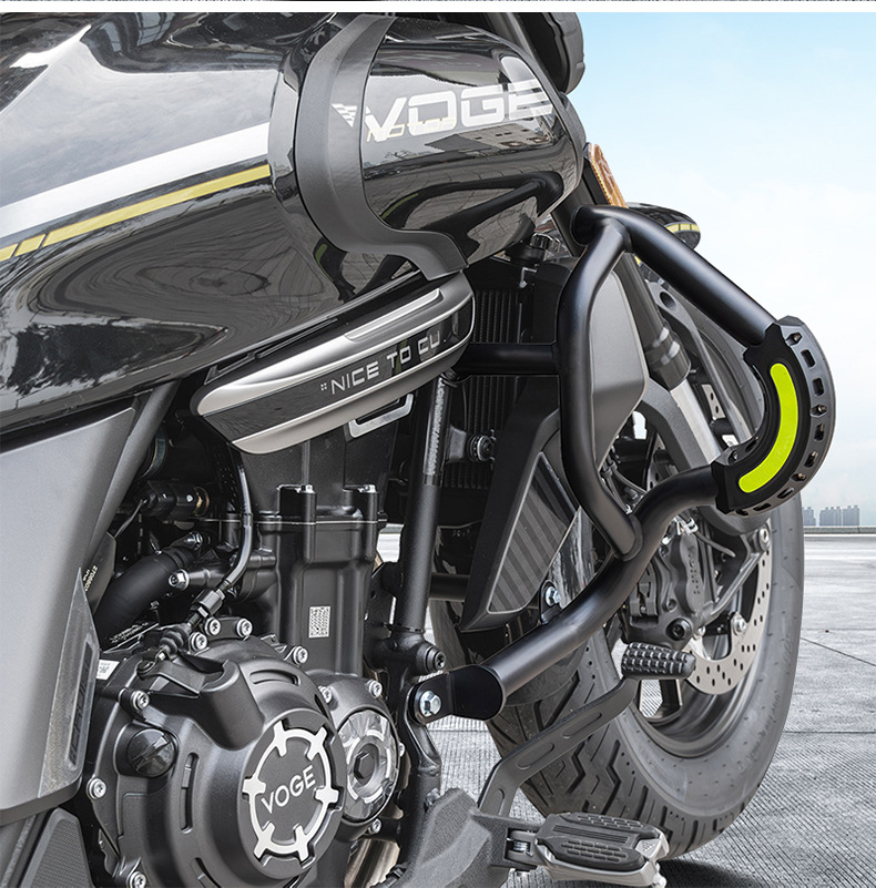 Suitable for Wuji Cu530 Bumper Motorcycle Front Guard Bar Anti-Collision Anti-Fall Carbon Steel Protective Bar Modification Accessories