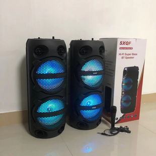 SXQF factory new dual 8 inch wireless Bluetooth speaker portable square dance high power card Bluetooth audio 1