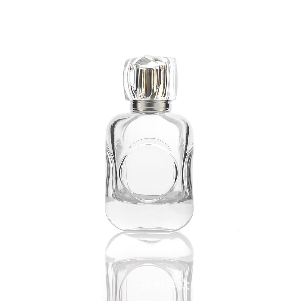 Frasco Atomizador de Vidrio Transparente para Perfume 100ml de Fondo Grueso