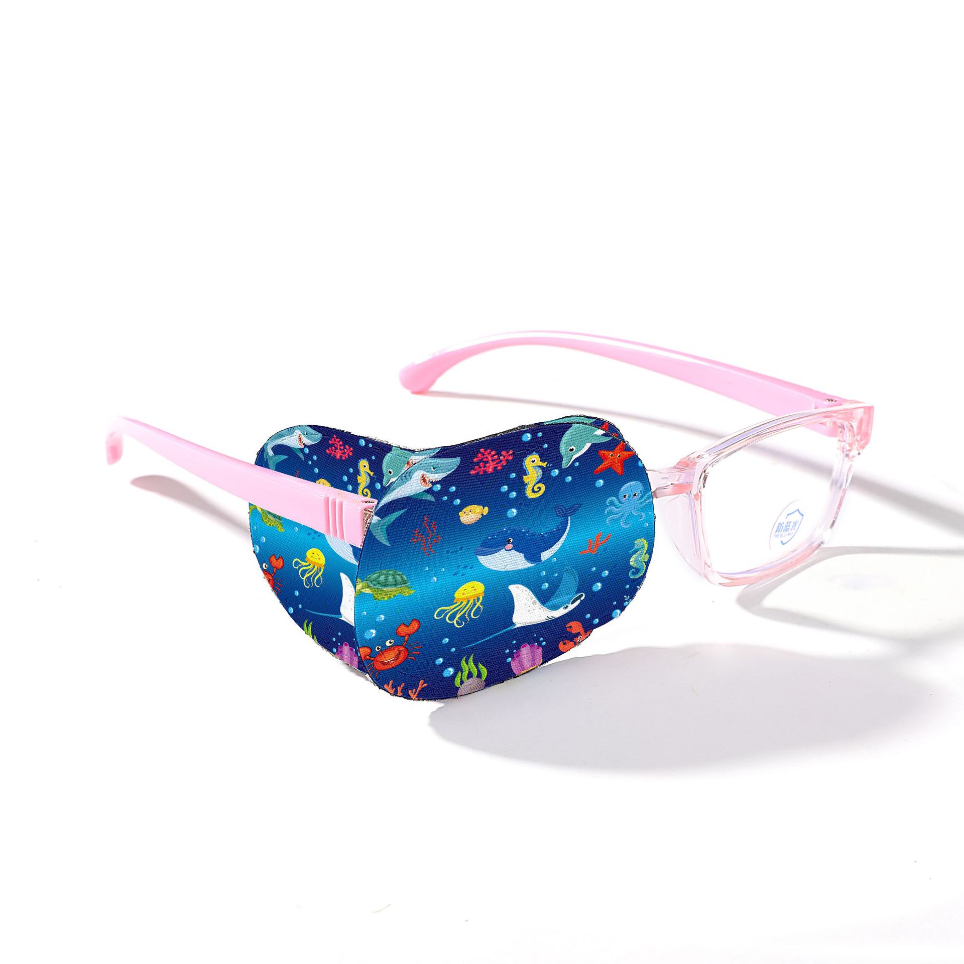 Máscara de ojo único para niños ambliopía estrabismo astigmatismo gafas cubierta corrección lavable máscara de ojo único parche ocular entrenamiento máscara de ojo