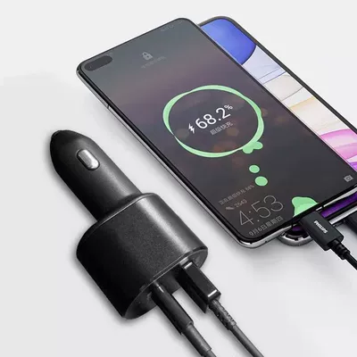 Cigarette Lighter Apple Huawei Charger — Mobil şarj cihazları