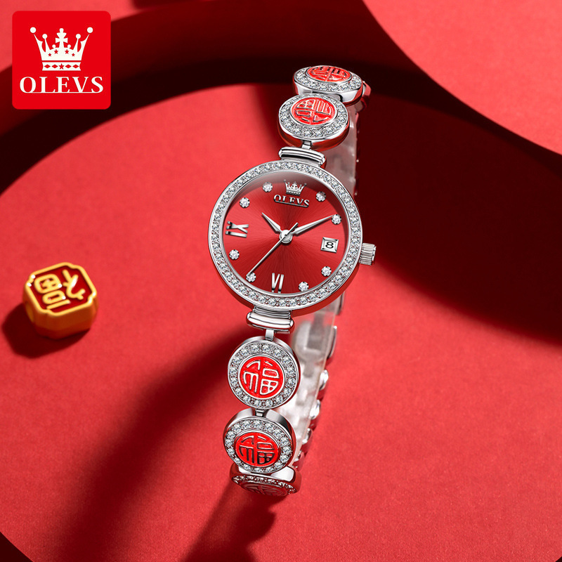 Wave ­ Qin Watch Swiss Genuine Men's Waterproof Couple Watch Fully Automatic Mechanical Watch Luminous Fashion Casual Watch