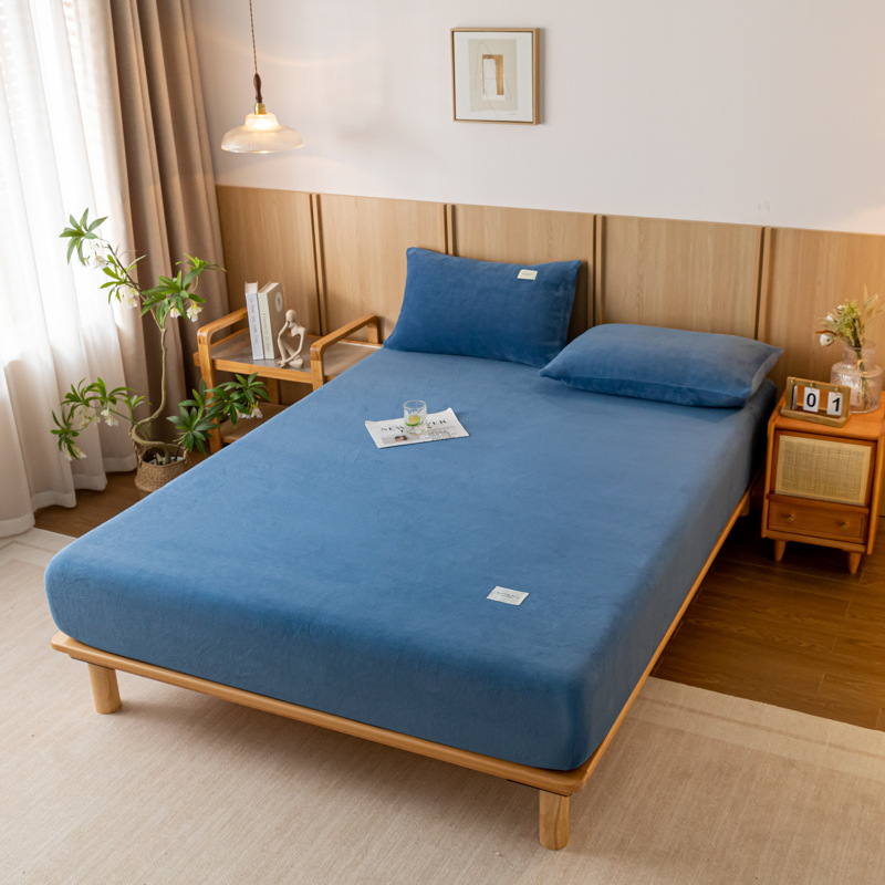 2024 nueva sábana de terciopelo de leche simple de color sólido