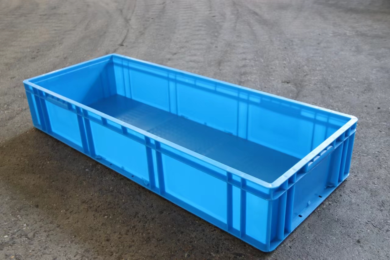 Caja de plástico de gran tamaño, caja de rotación rectangular, caja de cría de peces, caja de tortugas, marco logístico, caja de cría de tortugas, marco de goma