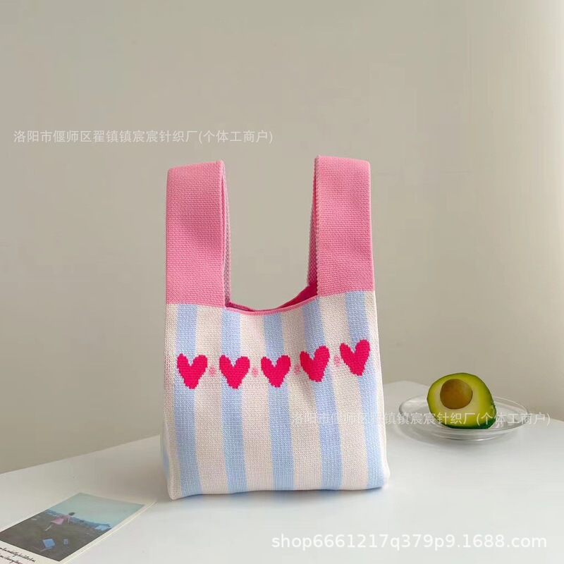 韓国インニットバッグガールズベストバッグニットハンドバッグニットバッグハンドバッグニットバッグクロスボディ|undefined