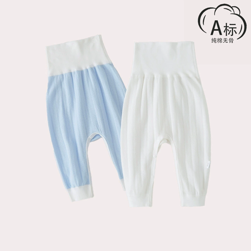 Baby Baby Baby Baby Baby Spring Осень Зима Big Push A Класс хлопчатобумажные брюки с высокой талией Новорожденные брюки с промежностью Baby