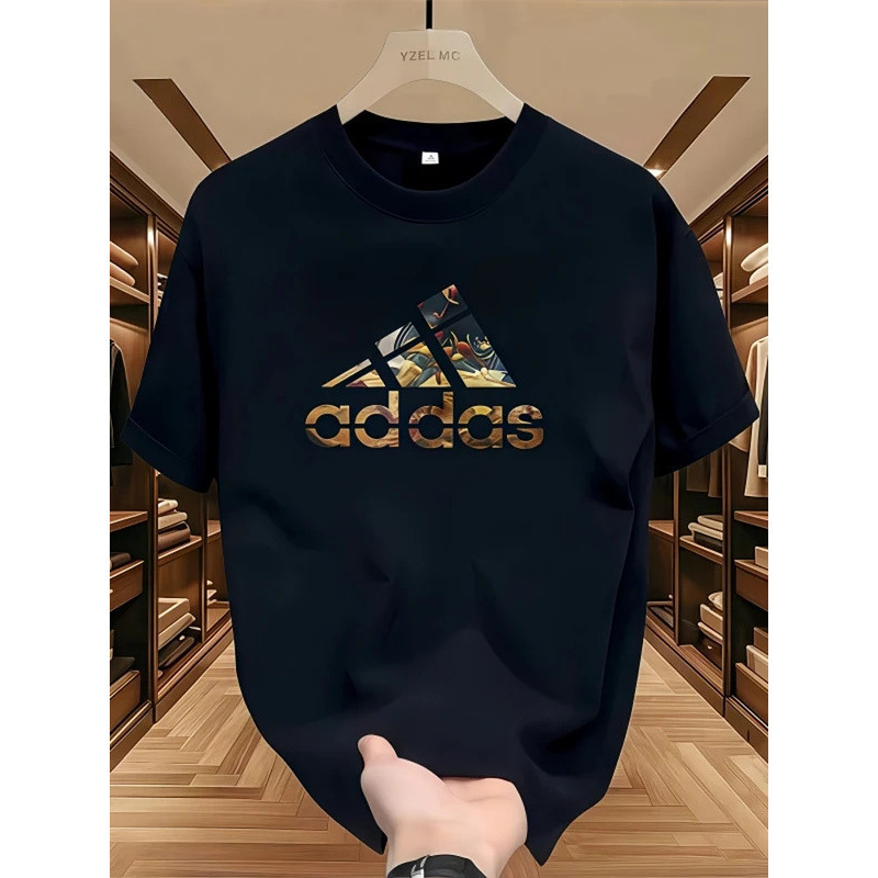 Tamisas de manga corta de hombre tendencia de verano de moda de hombre Tamisas de ropa de chicos 2025 nueva camiseta de manga media camiseta
