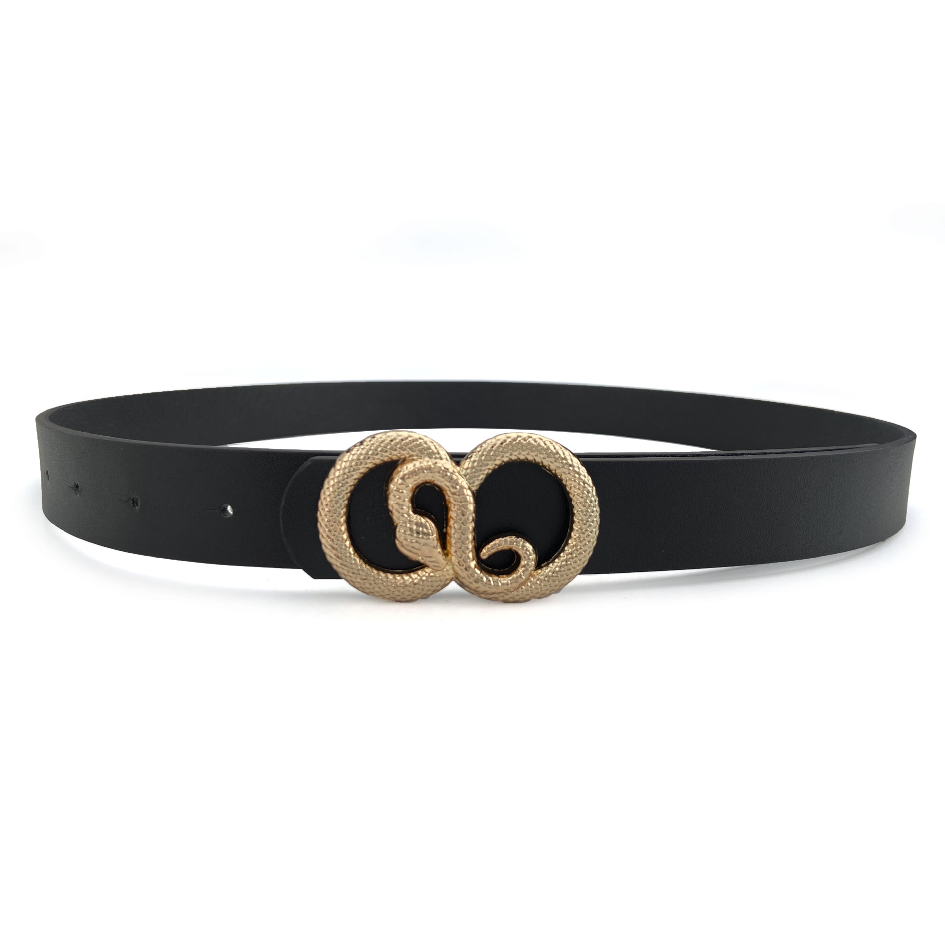 Novo cinto feminino fivela de cobra decoração personalizada cinto feminino versátil cinto feminino europeu e americano cinto feminino_voghion.com