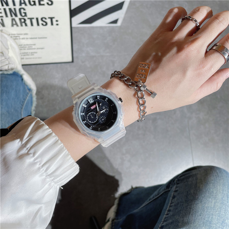 High-End, Handsome, Large Dial, Concave and Convex Scale, Trendyy Watch, Stylish, Domineering, Waterproof, Male Student 2024 New Model