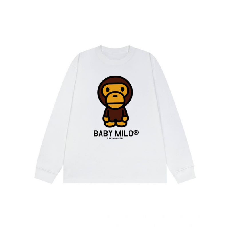 Cross-border trendy brand BAPE Ape Head supplies heavy-duty long-sleeve T-shirts and shark tops for foreign trade Cross-border trendy brand BAPE Ape Head supplies heavy-duty long-sleeve T-shirts and shark tops for foreign trade