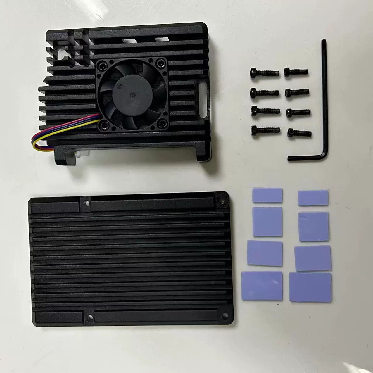 Хит продаж алюминиево-сплавная корпусная чаша Raspberry Pi Pi5 с завязанной PWM температурной системой и активным охлаждением
