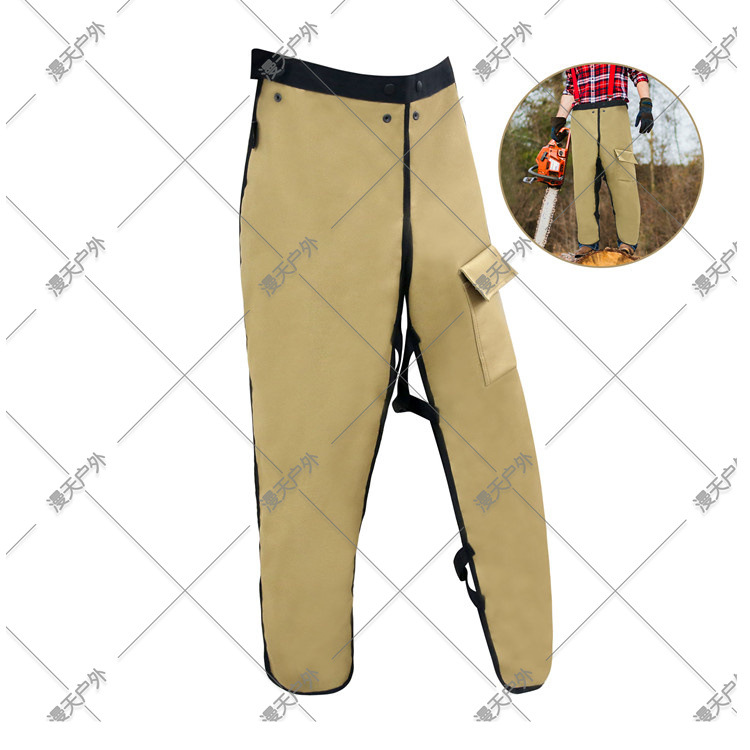 Protector de piernas de 5 capas para motosierra, delantal de corte de madera, exportación transfronteriza