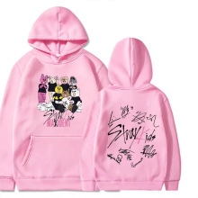 外贸新专辑Stray Kids女士连帽卫衣嘻哈流浪小孩帽衫套头上衣外套