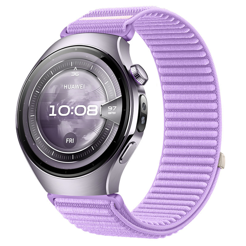 Huawei Watch5 時計ストラップ、ワイルドマウンテンパターン織りストラップ、Samsung watch7 ユニバーサルストラップに適しています。|undefined