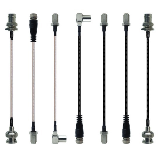 高解像度有線テレビ二重層75オームF型コネクタからBNC型電子信号ビデオ監視用防水低損失送信線