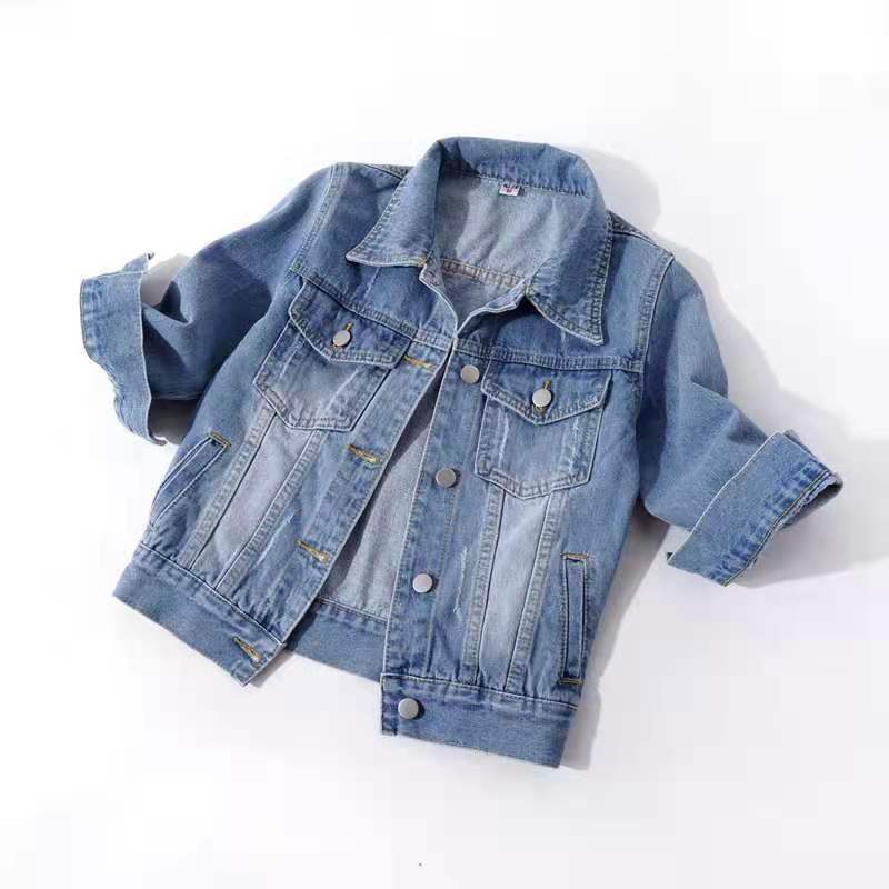 Spring and Summer New Versatile Three-Quarter Sleeve Denim Jacket Women's Short Outer Wear Thin Korean Style Jacket Student Top Spring and Summer New Versatile Three-Quarter Sleeve Denim Jacket Women's Short Outer Wear Thin Korean Style Jacket Student Top