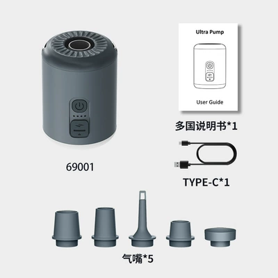 Hava nasosu — Pump - new-gray-with-lights-1600-ma-super-strong-air-pressure