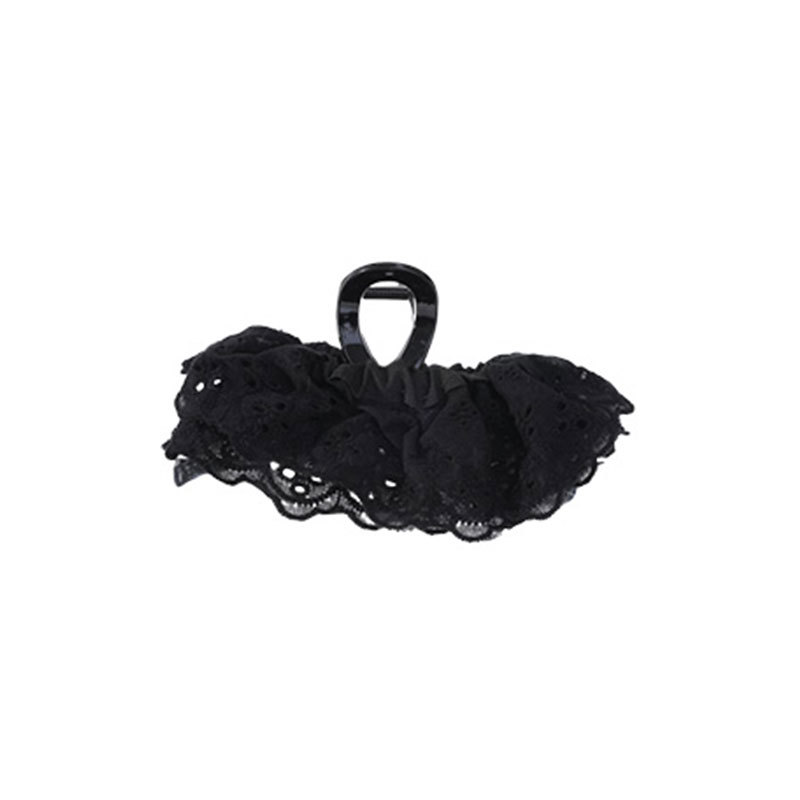 Flores de encaje temperamento gran clip de cabello para mujeres 2025 nuevo estilo de alta sensación detrás de la cabeza clip de cabello de pesca adornamiento para el cabello